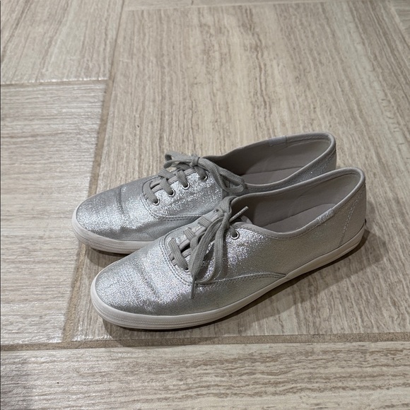 Keds Women's Shimmering Silver Sneakers - Picture 2 of 5